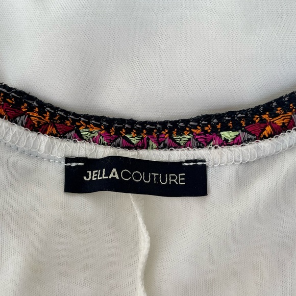 Jella Couture White Boho Dress, with Tassels - M - Picture 6 of 8